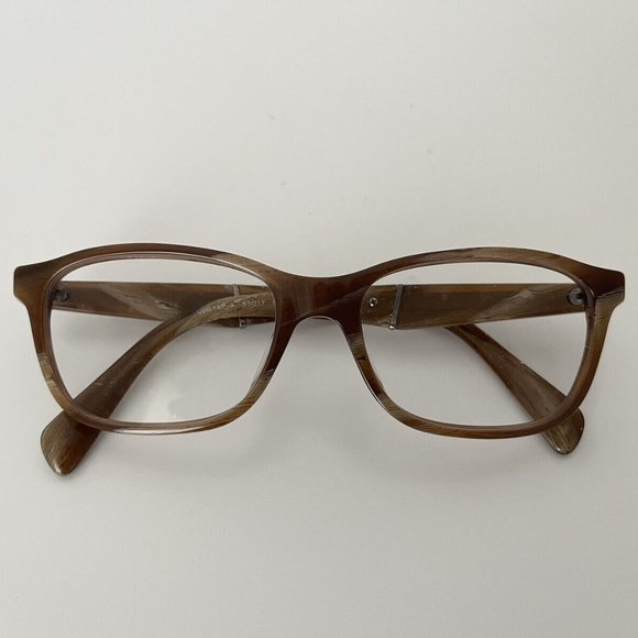 Authentic Prada MAQ-101 brown horn eyeglass frames - Picture 1 of 6